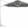 Varallo Parasoll Ø300 cm Rund Vit/Grå