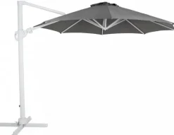 Varallo Parasoll Ø300 cm Rund Vit/Grå