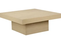 Vento Soffbord 100x100 cm Vitpigmenterad Ek