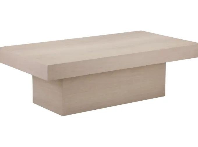Vento Soffbord 130x70 cm Vitpigmenterad Ek