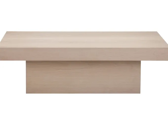 Vento Soffbord 130x70 cm Vitpigmenterad Ek