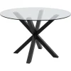 Verdun Matbord Rund 119 cm Glas