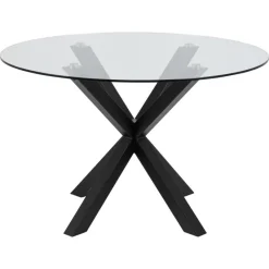 Verdun Matbord Rund 119 cm Glas