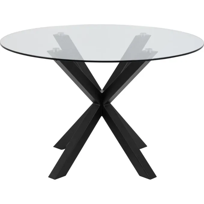 Verdun Matbord Rund 119 cm Glas