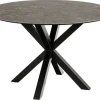 Verdun Matbord Rund 119 cm Rund Svart Keramik