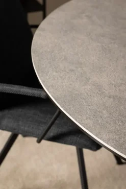 Verdun Matbord Rund 119 cm Rund Grå Keramik