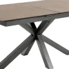 Verdun Matbord 90x160-210 cm Brun Keramik