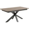 Verdun Matbord 90x168-210 cm Rostbrun Lemco