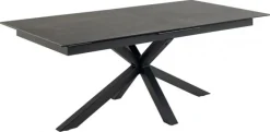 Verdun Matbord 100x200/240 cm Svart Keramik