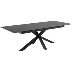 Verdun Matbord 100x200-240 cm Svart Fairbanks