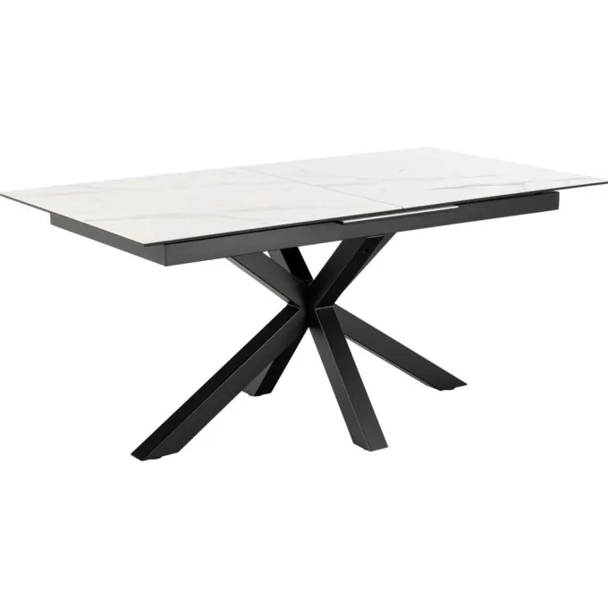 Verdun Matbord 90x168-210 cm Vitt Akranes