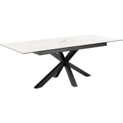 Verdun Matbord 90x168-210 cm Vitt Akranes