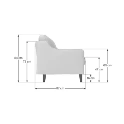 Vernier 3-sits soffa Sand valnöt