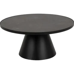 Vernon Soffbord Rund 86 cm Svart