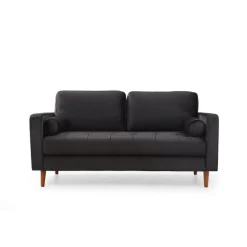 Verona (175 x 90 x 70 cm) 2-sitssoffa Svart ek