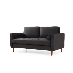 Verona (175 x 90 x 70 cm) 2-sitssoffa Svart ek