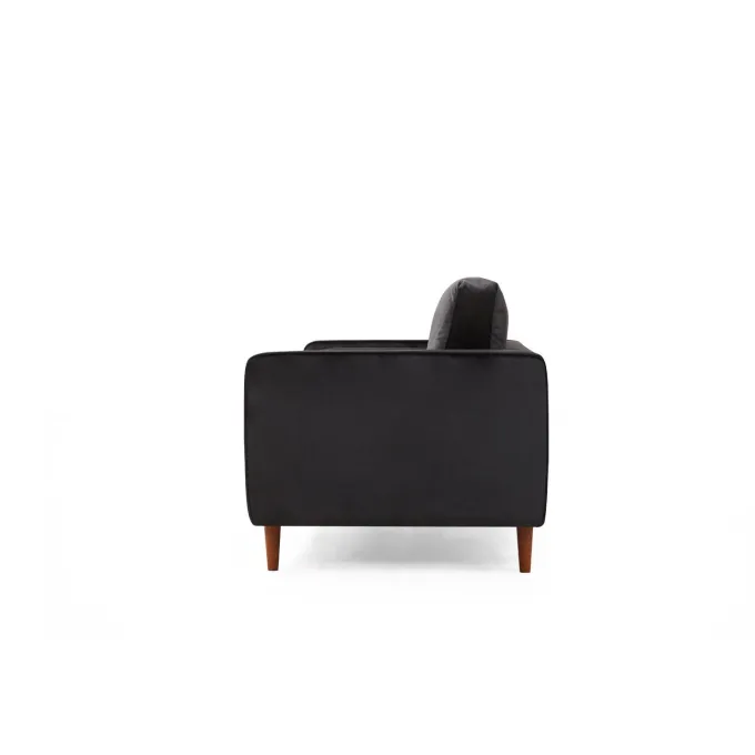 Verona (175 x 90 x 70 cm) 2-sitssoffa Svart ek