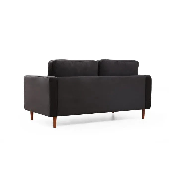 Verona (175 x 90 x 70 cm) 2-sitssoffa Svart ek