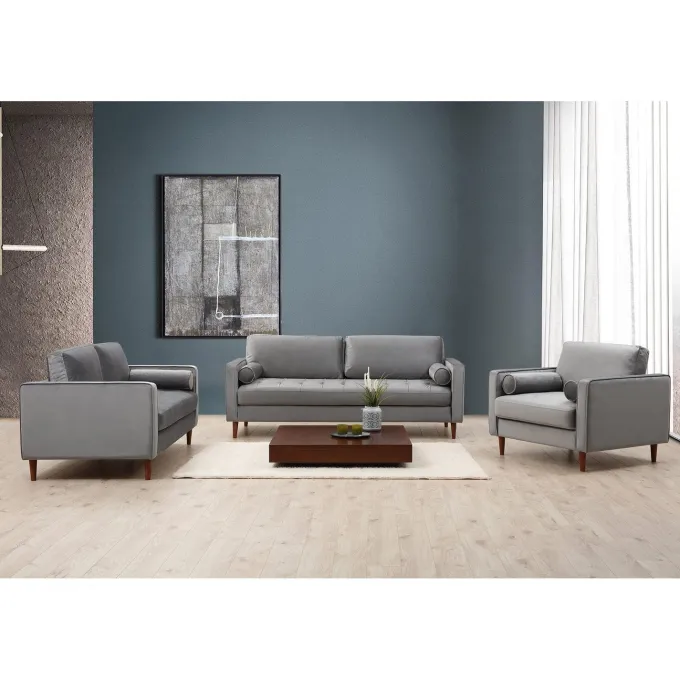 Verona (175 x 90 x 70 cm) 2-sitssoffa Ljusgrå