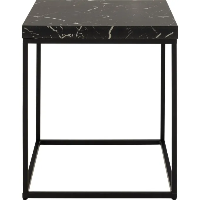 Vesterbro Soffbord 40x40 cm Svart Marquina