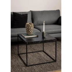 Vesterbro Soffbord 60x60 cm Svart Marquina