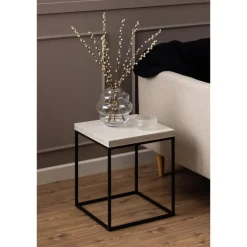 Vesterbro Soffbord 40x40 cm Travertin