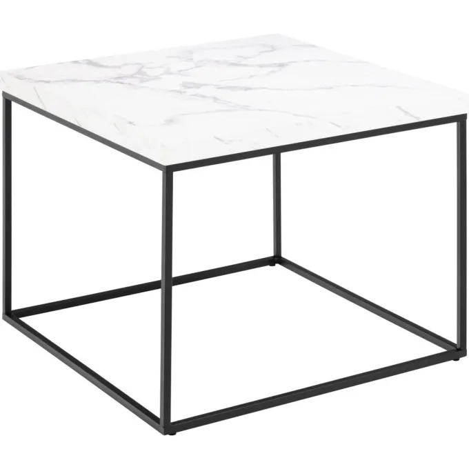 Vesterbro Soffbord 60x60 cm Vit Carrara