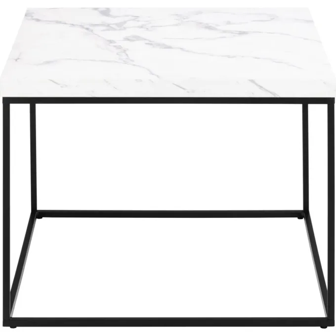 Vesterbro Soffbord 60x60 cm Vit Carrara