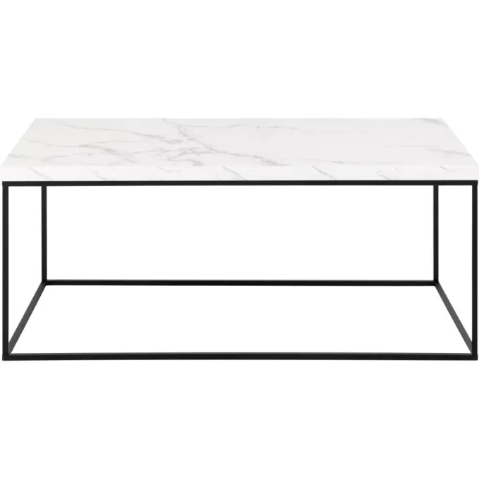 Vesterbro Soffbord 110x55 cm Vit Carrara