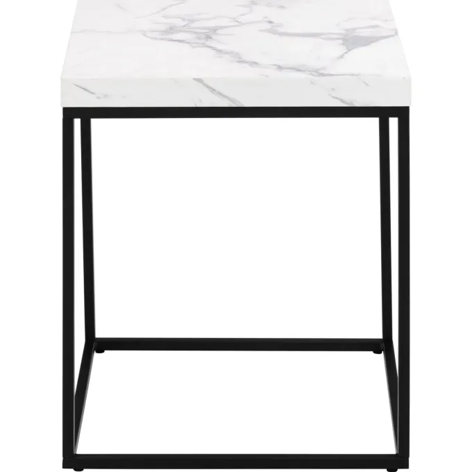 Vesterbro Soffbord 40x40 cm Vit Carrara