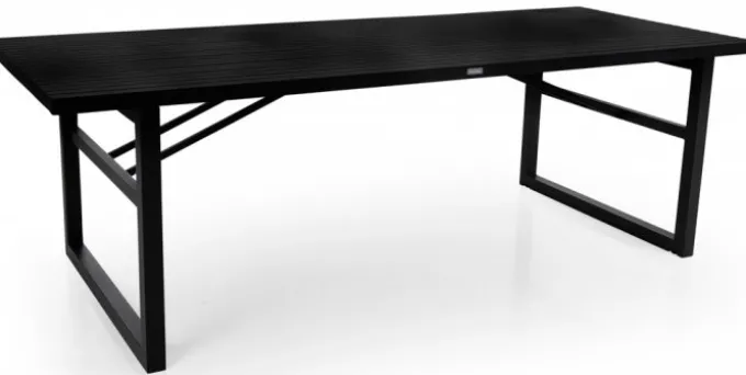 Vevi Matgrupp 230x95 cm ink 6st Delia Karmstolar Svart