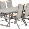 Vevi Matgrupp 230x95 cm Khaki ink 6st Andy Positionsstolar