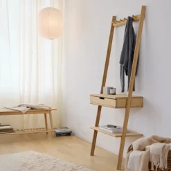Vägghylla med Låda Bambu