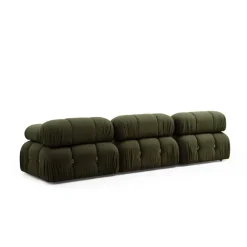 Vienna Beige L1-O1-1R-PUF (288 x 95 x 75 cm) Hörnsoffa Grön