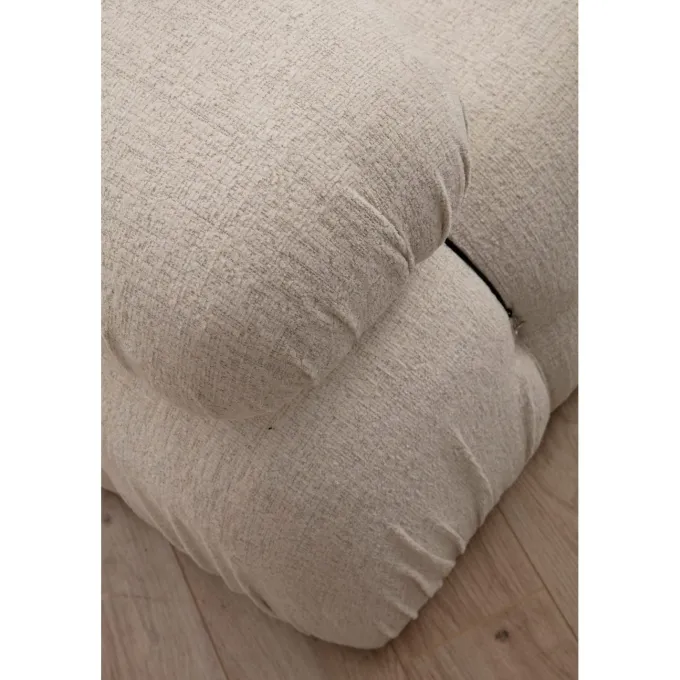 Vienna Beige L1-O1-1R-PUF (288 x 95 x 75 cm) Hörnsoffa Creme
