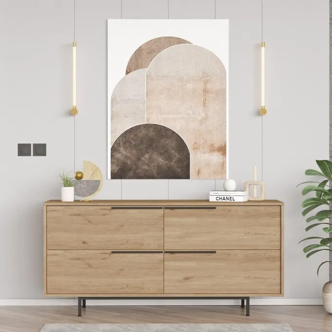 Vientiane Console (160 x 74,3 x 44,5 cm) Valnöt Konsol