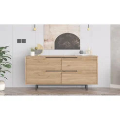 Vientiane Console (160 x 74,3 x 44,5 cm) Valnöt Konsol