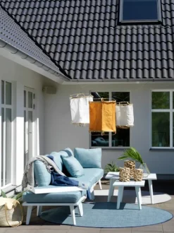 Villac 1-Sits Modul Vit/Grå