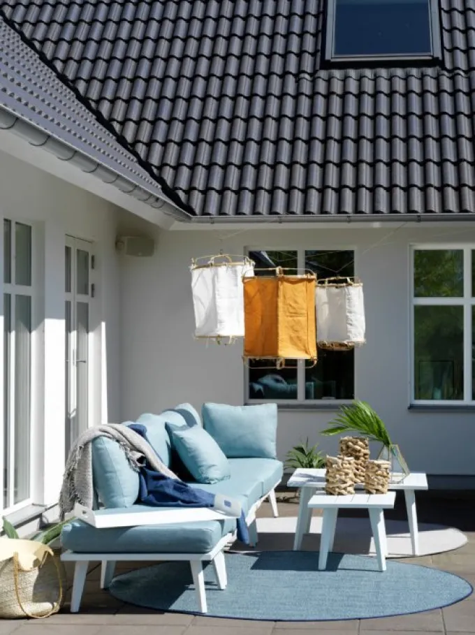 Villac Soffbord 88x88 cm Vit