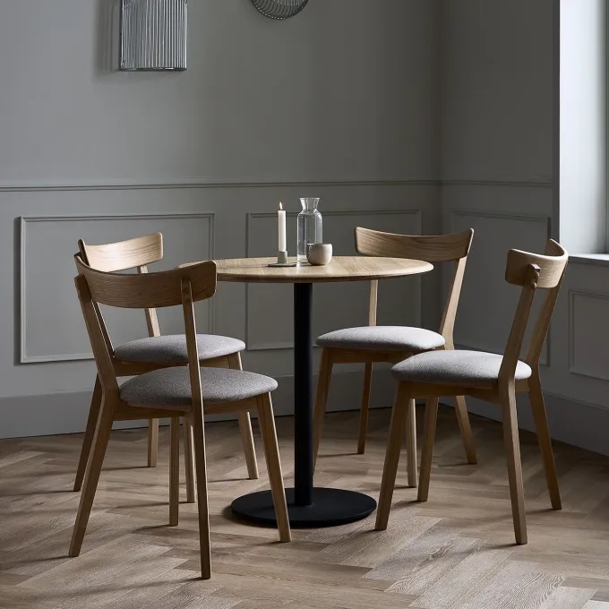 Virelli Matbord Rund Smoked Oak