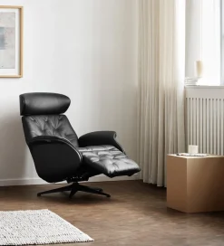Volden Fåtölj med inbyggd fotpall