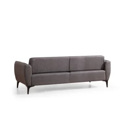Windhoek (220 x 67 x 95 cm) Mörkgrå 3-sitssoffa