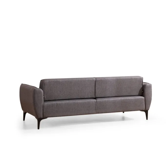 Windhoek (220 x 67 x 95 cm) Mörkgrå 3-sitssoffa