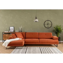 Windhoek Small (178 x 100 x 155 cm) Orange Hörnsoffa Vänster