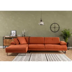 Windhoek Small (178 x 100 x 155 cm) Orange Hörnsoffa Vänster