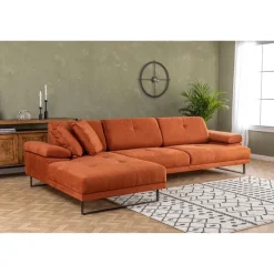 Windhoek Small (178 x 100 x 155 cm) Orange Hörnsoffa Vänster