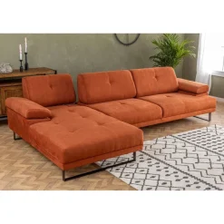 Windhoek Small (178 x 100 x 155 cm) Orange Hörnsoffa Vänster