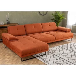 Windhoek Small (178 x 100 x 155 cm) Orange Hörnsoffa Vänster