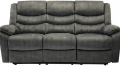 Winfield 3-Sits Reclinersoffa Grått Tyg