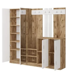 Zelino (187,2 x 180 x 37,5 cm) Hallstativ Atlantisk furu Vit